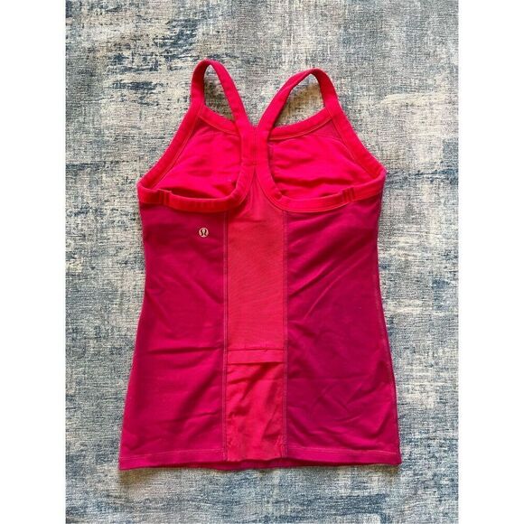 Lululemon Ujjayi Y II Athletic Tank Top in Raspberry Size 4 - Picture 7 of 7